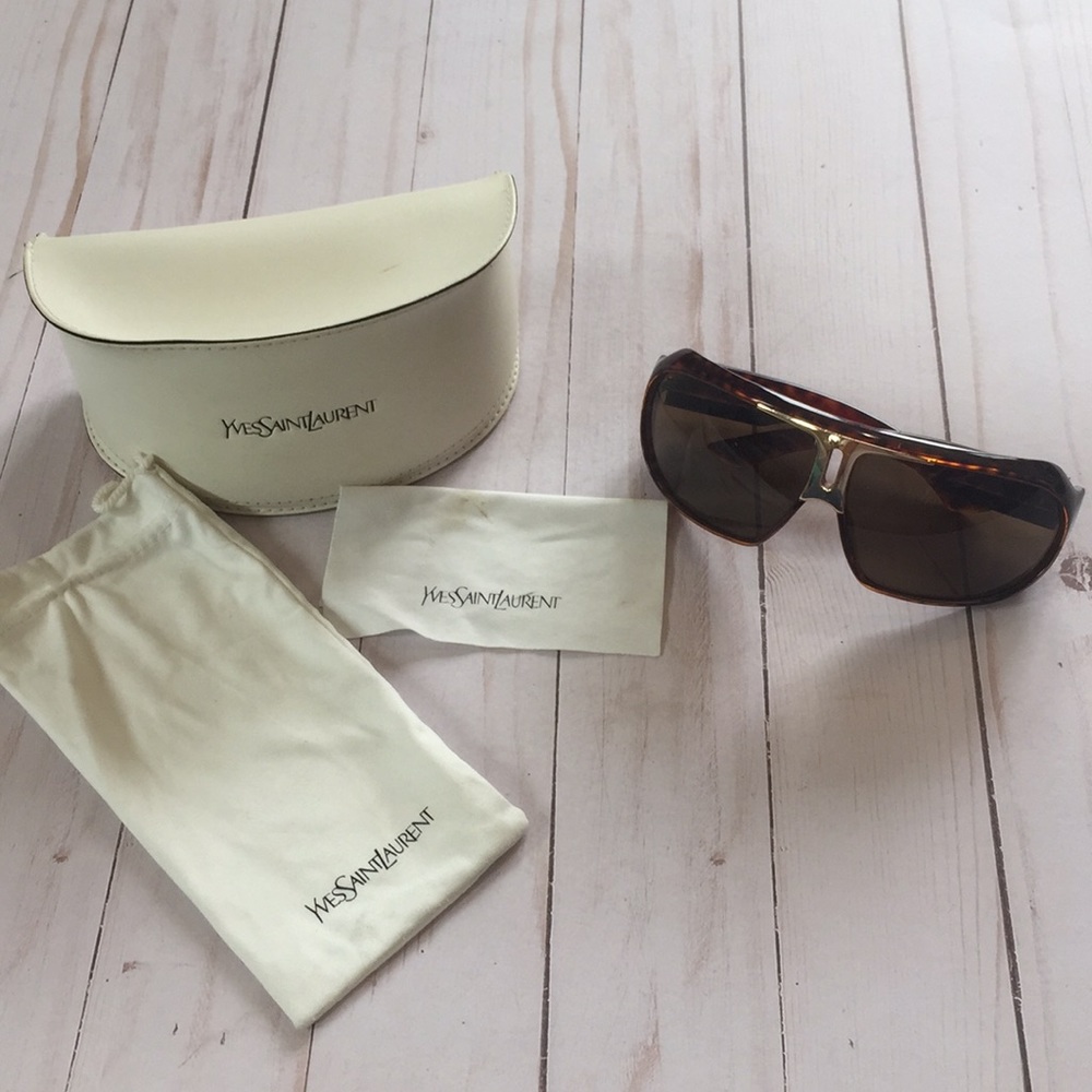 Yves Saint Laurent Tortoise Shell Sunglasses